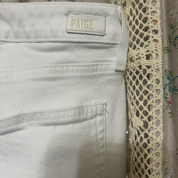 Paige Hoxton Ankle Jeans Light Ecru Size 29 - Picture 4 of 5